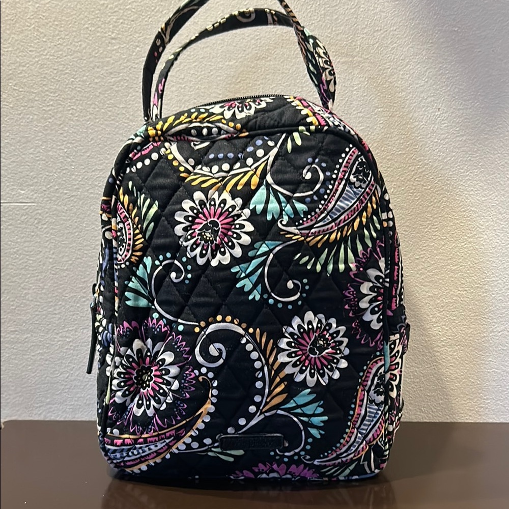 Vera Bradley Black Floral Women's Lunch bag